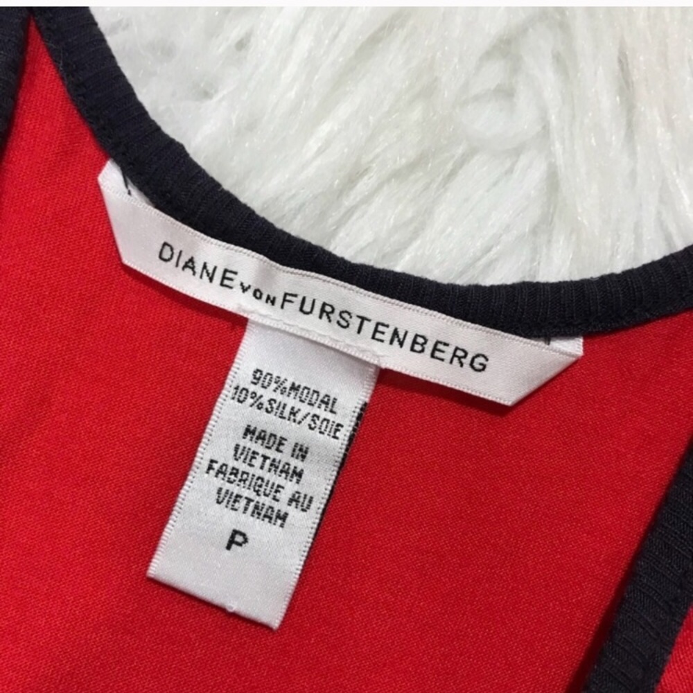 Diane Von Furstenberg Red Jersey Knit Sundress - Picture 7 of 8